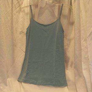 Time and Tru Women's Extra Small (0-2) Light Blue Adjust Strap Cotton Blend Cami